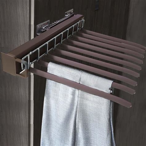Hyderon Pull Out Pants Rack -Steel Pull Out Pants Hangers - Clothes ...