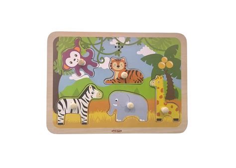 Open Ended Wooden Sound Puzzle - Jungle — Toycra