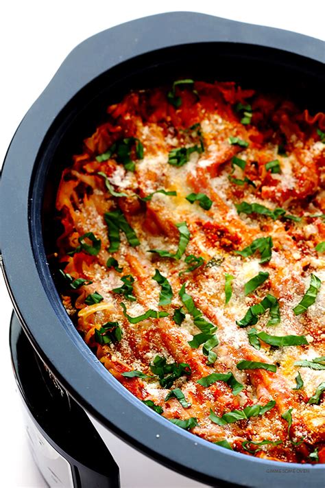 Slow Cooker Lasagna   Gimme Some Oven
