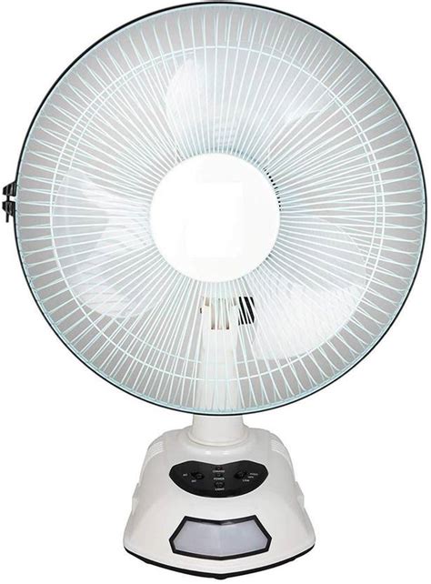 Zeom ®AK-8012 12" Rechargeable Ac/Dc Table Fan With Emergency Led Light ...