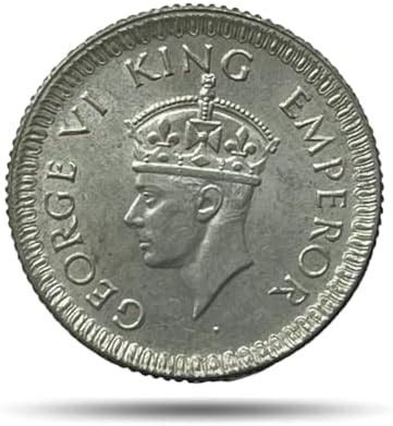 COINIACS Silver Rare Heritage Coin of 1/4 Rupee George VI King Emperor ...