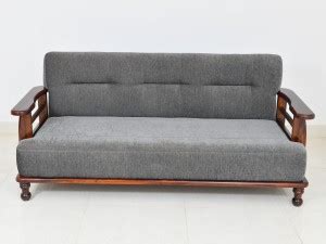 Divine Arts Solid Sheesham Wood 3 Seater Sofa for Home, Wooden Single ...
