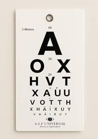 Shakuntla Laminated Eye Testing Chart for Near Vision Testing | Eye ...