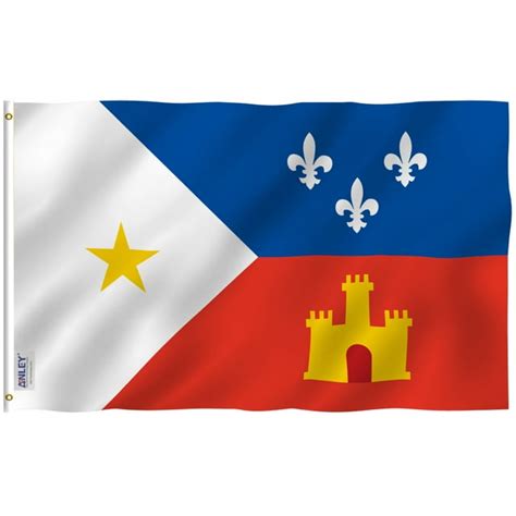 Anley 3 ft x 5 ft Ethnic Acadian Flag - Cajun Acadiana Flags - Walmart.com