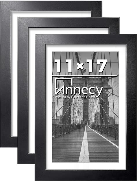 Amazon.com - Annecy 11x17 Picture Frame Set of 3, Display Pictures 9x15 ...
