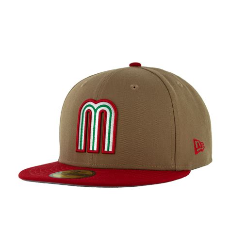 New Era 59Fifty World Baseball Classic Mexico Fitted Hat Khaki Green ...