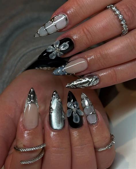 Gothic Snake Press on Nails | Luxury 3D Gothic Fake Nails | Dark Gothic ...