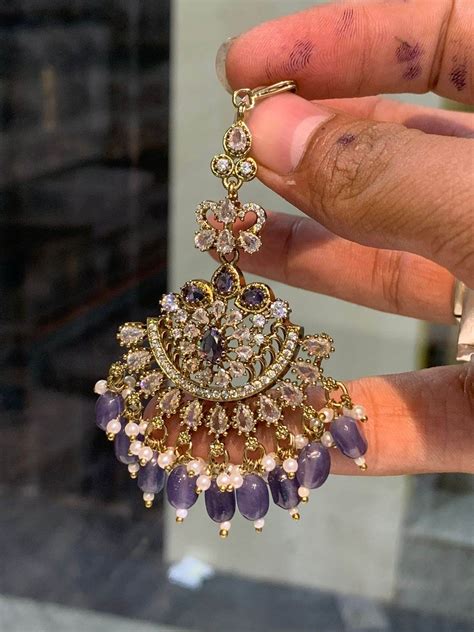 Victorian Polish AD Stones Tikka – Nakshatra Jewels