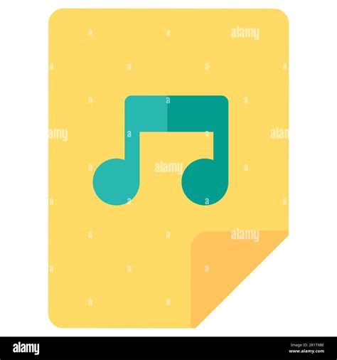 Musical notation flat vector icon. Pitch and sound duration. Music and ...