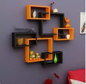 Royal Store Royal Store MDF Wall Decoration Intersecting Floating ...