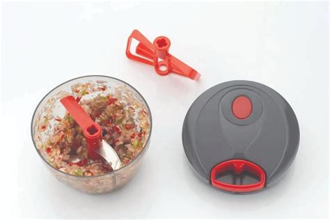 Manual 2 in 1 Compact & Powerful Hand Held Vegetable Chopper/Blender ...