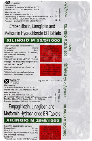 Xilingio M 2551000mg Tablet 10 - Uses, Side Effects, Dosage, Price ...