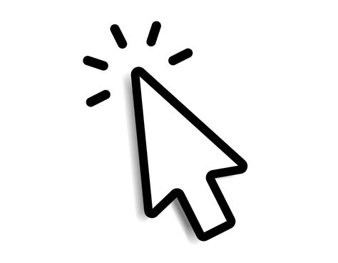 Mouse click cursor set. Hand Cursor. Click icon. Mouse pointer set ...