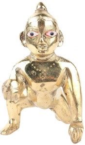 More Mukut GOLDEN LADDU GOPAL(THAKUR JI) Decorative Showpiece - 5 cm ...