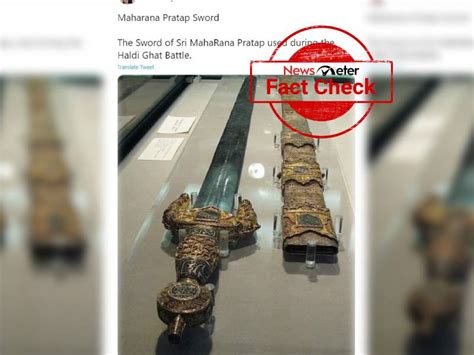 Fact Check: Sword in viral image does not belong to Maharana Pratap