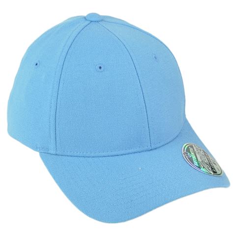 Buy Zephyr Sky Blue Flex Fit Medium/Large Curved Bill Blank Plain ...