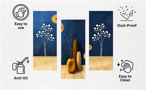 Masstone Floral Wall Painting | Flower Vases Framed Art Painting | Wall ...