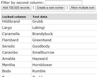 192+ JQuery Tables Plugins - October 2025