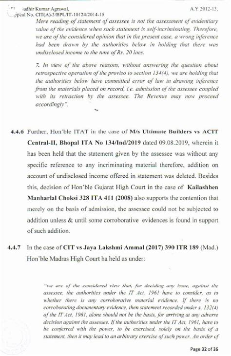 Addition merely based on statement u/s 132(4) without collaborative ...