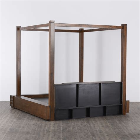 Buy Rio Geneva Queen Poster Bed - Brown from Home Centre at just INR ...