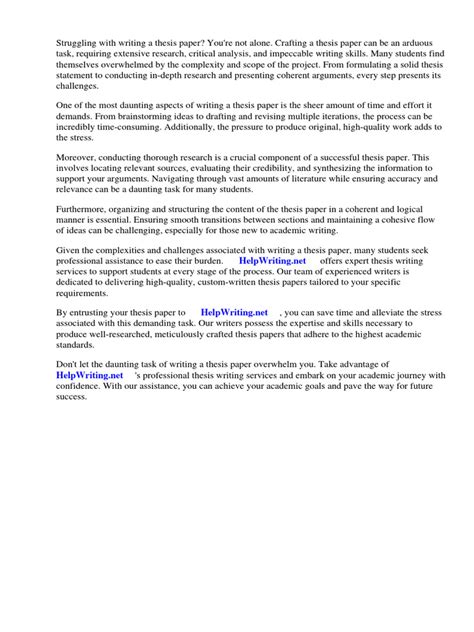 How to Make a Thesis Paper | PDF | Thesis | Essays