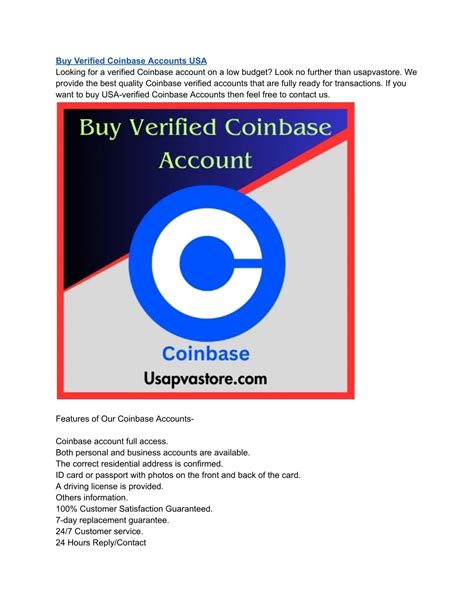 PPT - The Best 7 Sites To Buy Verified Coinbase Accounts PowerPoint ...