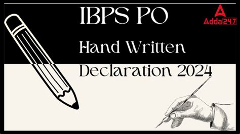 IBPS PO Handwritten Declaration 2024: जानिए IBPS PO के लिए कैसे लिखें ...