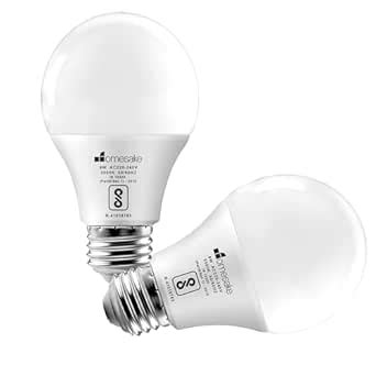 Buy HOMESAKE LED Bulb, 9W 900 Lumens, Polycarbonate Base E27 Base, LED ...