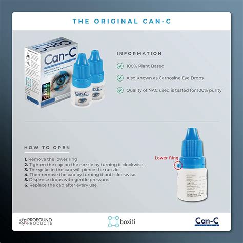 Can-C N.A.C. Eye Drops - 2 x 5ml Vials | Antioxidant Lubricant Eyedrops | Buy Now with Express ...