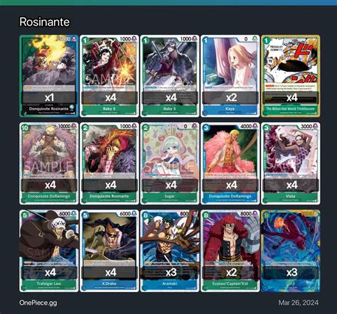 Rosinante One Piece Card Game Deck | One Piece Card Game