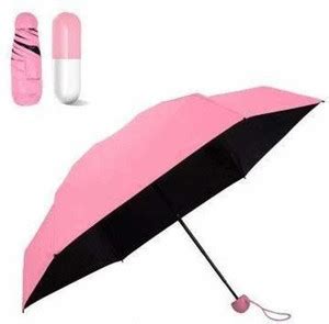 NG RETAIL Designer Ultra Mini UV Coated 4-Fold Travel Capsule Umbrella ...