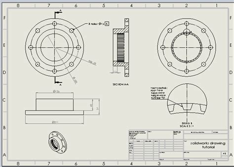 Create SolidWorks Drawing Tutorial 的图像结果