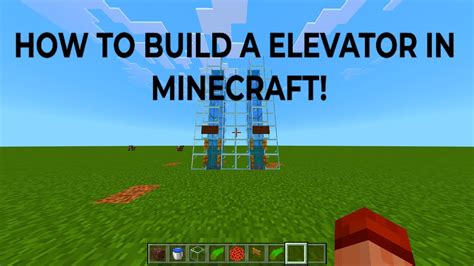Image result for Minecraft Simple Elevator Tutorial