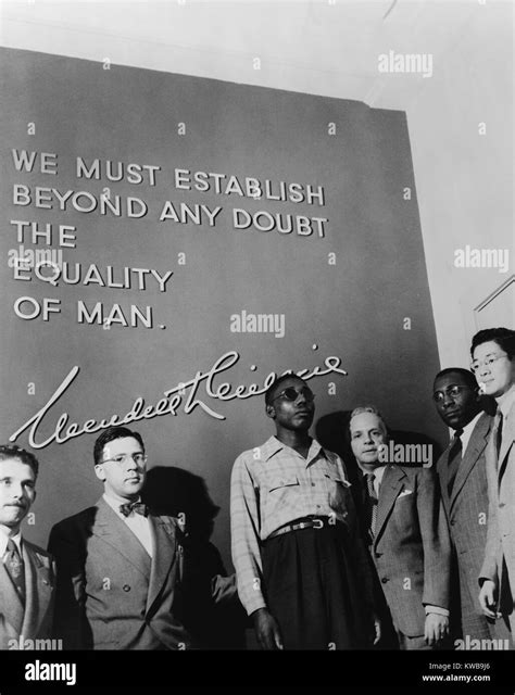 Blinded Veteran Isaac Woodard with Walter White of the NAACP and other ...