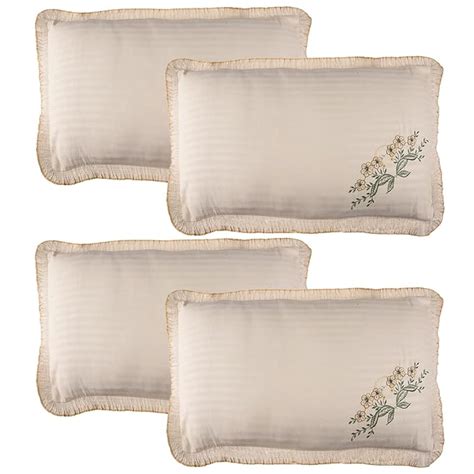 Buy Kuber Industries Cotton Pillow Cover Set - 4 Piece Lining ...