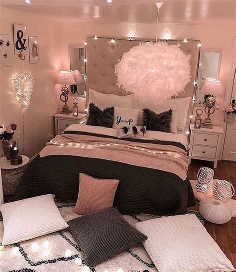 bedroom ideas rose gold and grey