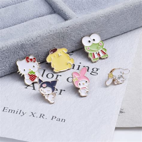 Buy 6 Pcs Anime Kitty Pins Anime Enamel Pins for Clothing Backpack ...
