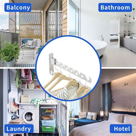 Buy dancrul Wall Mounted Drying Rack Clothing Foldable for Laundry ...