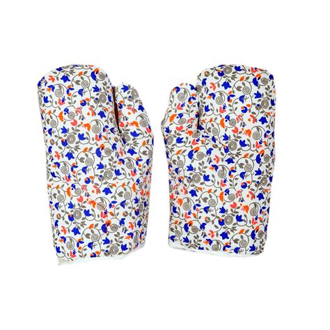 Buy Kuber Industries™ Cotton Microwave Oven Gloves 18 X 32 cm (Set of 2 ...