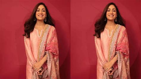 Yami Gautam Redefines Elegance In Pastel Pink Ensemble For Haq Promotions