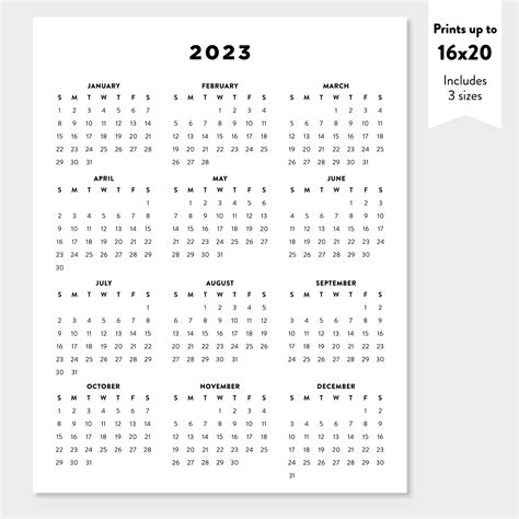 Bildergebnis für kalender 2023 printable