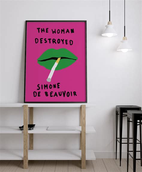 Poster the Woman Destroyed Simone De Beauvoir Decoración Pared Portada ...