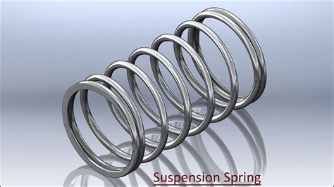 Making a Spring SolidWorks 2021 的图像结果