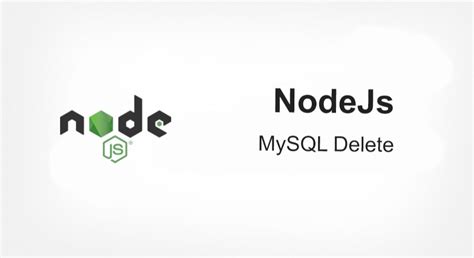 Image result for Node.js Delete MySQL HTML Code Example