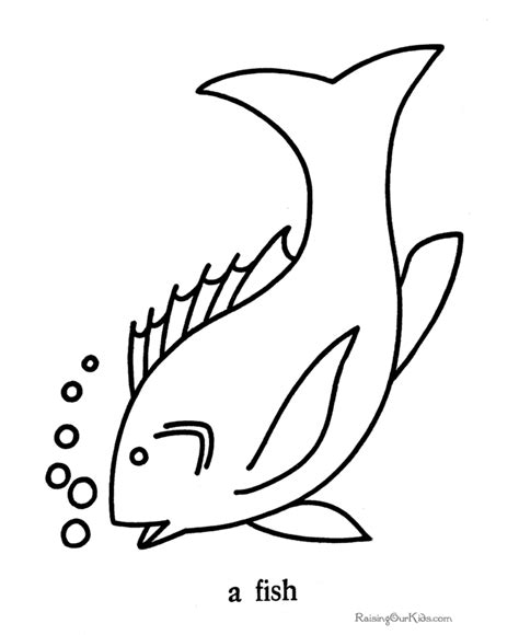Printable Fish Pattern - Coloring Nation