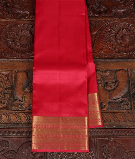 Buy Pinkish Red Soft Silk Saree T339024