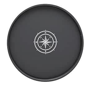 Kraftware Kasualware Collection Compass Point Serving Tray, Black - 14 ...