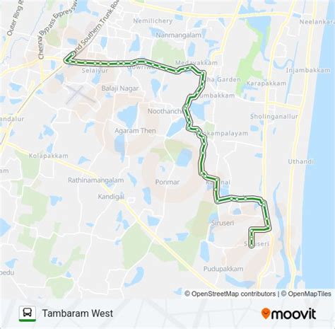 105 Route: Schedules, Stops & Maps - Tambaram West (Updated)