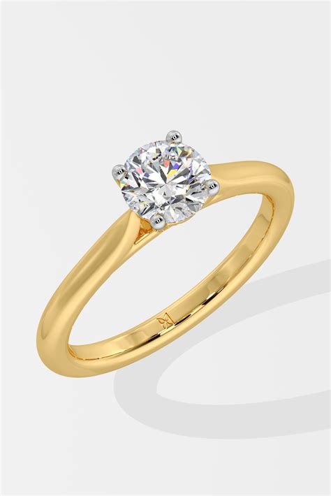 Buy Lab Grown 1 ct Solitaire Diamond Ring – House of Quadri