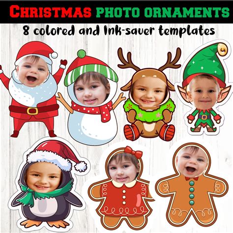 Christmas Photo Ornament Craft, Christmas craft, Personalized keepsake ...